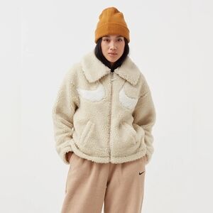 Nike Sportswear Swoosh Full Zip Jacket Women's Sail Off White DD5620-206